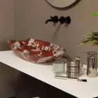 Designové keramické umyvadlo na desku vyrobené v Itálii Laura Viadurini