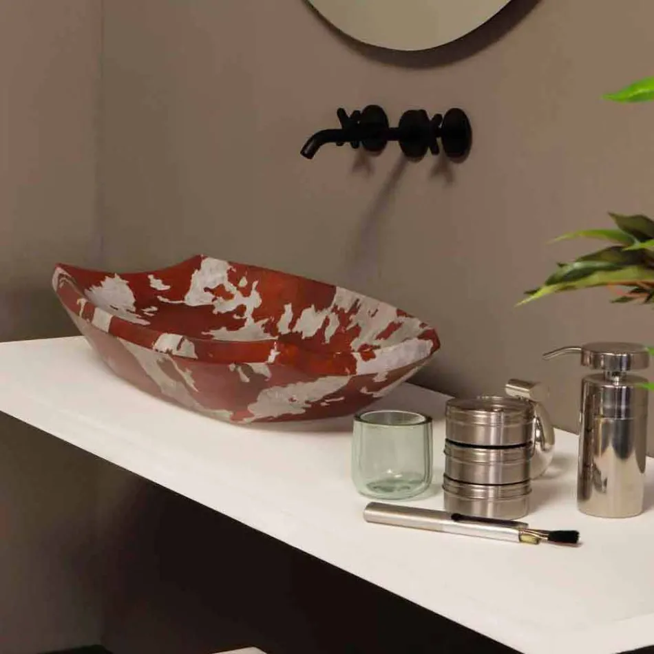 Designové keramické umyvadlo na desku vyrobené v Itálii Laura Viadurini