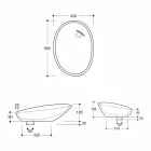 Designové keramické čalouněné umyvadlo vyrobené v Itálii Glossy Viadurini