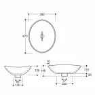 Černá keramická zebra navržená umyvadlová deska vyrobená v Itálii Zvířata Viadurini