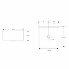 Designové umyvadlo na desku s pryskyřičnou deskou - Duca Viadurini