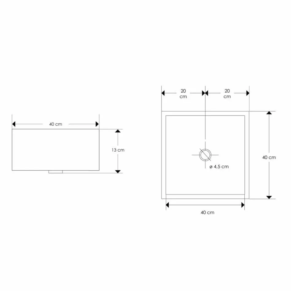 Designové umyvadlo na desku s pryskyřičnou deskou - Duca Viadurini