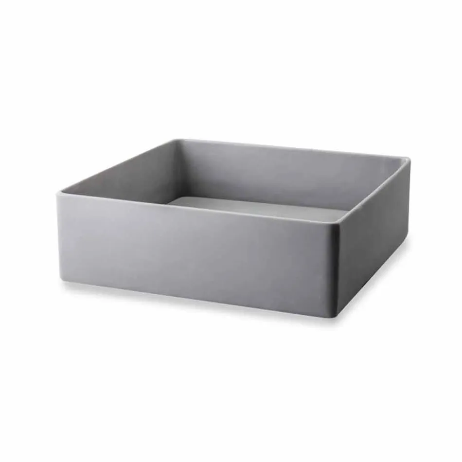 Designové umyvadlo na desku s pryskyřičnou deskou - Duca Viadurini