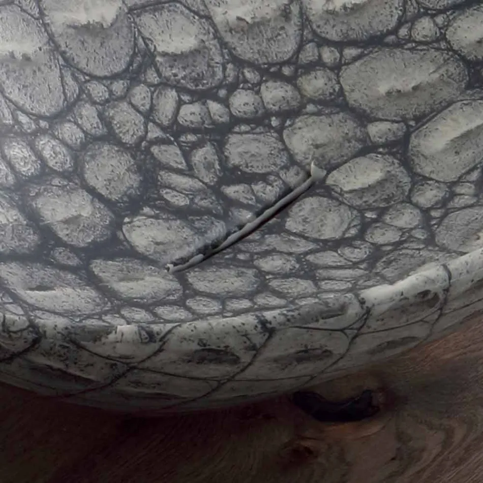 Návrh keramické umývadlo na desku vyrobené v Itálii Zvířata Viadurini