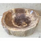 Ručně vyráběný designový dřezu ve Star fosilním dřevě Viadurini