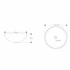 Designové umyvadlo na desku v pryskyřici s korálovými vložkami - Salvatore Viadurini