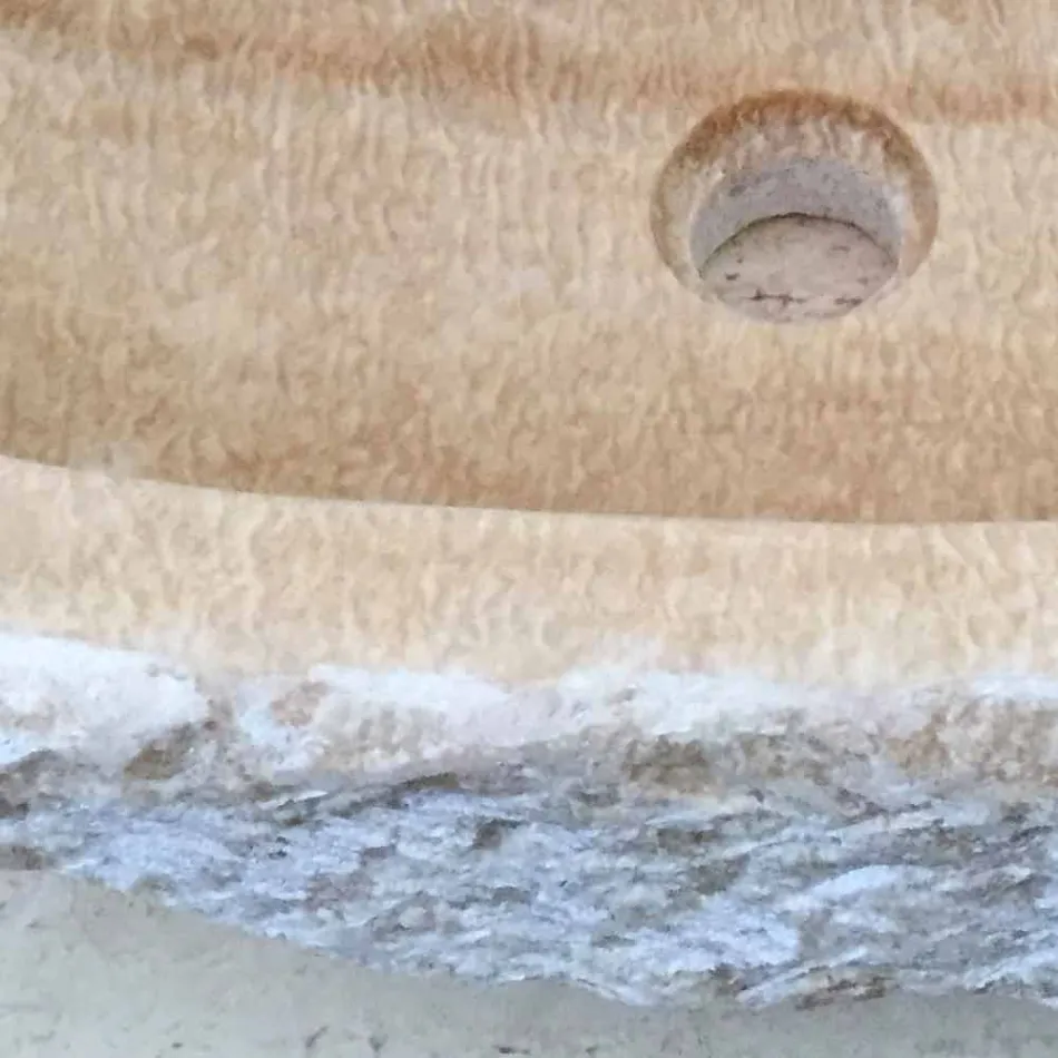 Umývadlo pro koupelnu Laia v přírodním kameni Viadurini