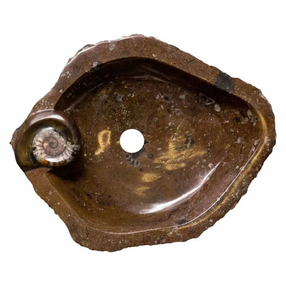 Design umyvadlo zapuštěné mramor / support Samir, z jednoho kusu Viadurini