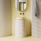 Keramické umyvadlo na desku o průměru 42 cm, vyrobené v Itálii - pro dívky Viadurini