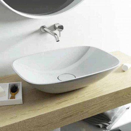 Volně stojící umyvadlo ba moderní koupelna vyrobená v Itálii Taormina Medium Viadurini