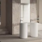 Volně stojící keramické umyvadlo na desku vyrobené v Itálii - Ragazza Viadurini