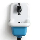 Volně stojící koupelnové umyvadlo v bílé a barevné keramice 26 cm - Jordan Viadurini