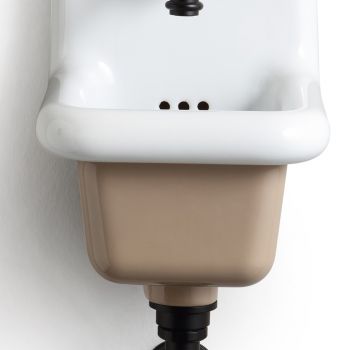 Volně stojící koupelnové umyvadlo v bílé a barevné keramice 26 cm - Jordan