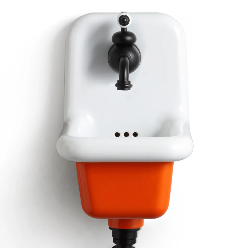 Volně stojící koupelnové umyvadlo v bílé a barevné keramice 26 cm - Jordan Viadurini