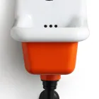 Volně stojící koupelnové umyvadlo v bílé a barevné keramice 26 cm - Jordan Viadurini