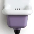 Volně stojící koupelnové umyvadlo v bílé a barevné keramice 26 cm - Jordan Viadurini