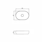 Volně stojící koupelnové umyvadlo vyrobené v Itálii Dalmine Medium Viadurini