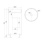 Volně stojící designové umyvadlo z nerezové oceli v různých povrchových úpravách - jasmín Viadurini