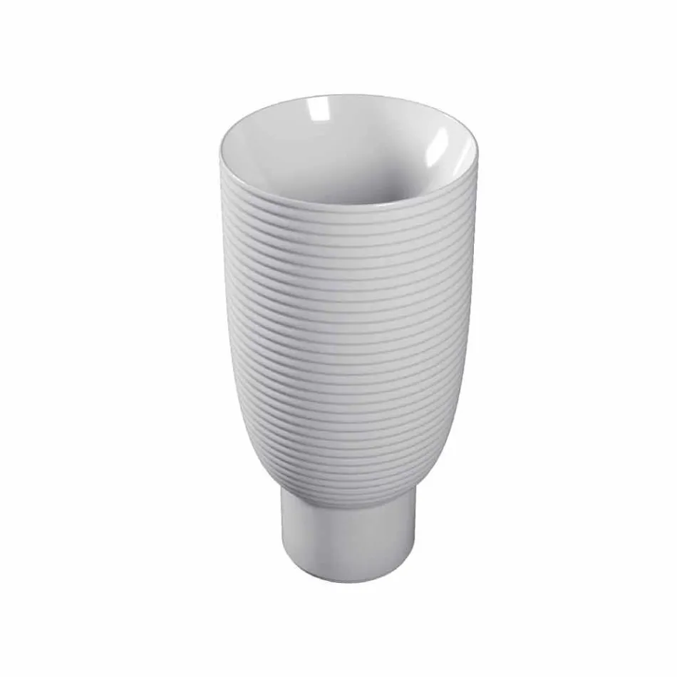 Volně stojící umyvadlo v bílé keramice nebo barevné Trabia Viadurini