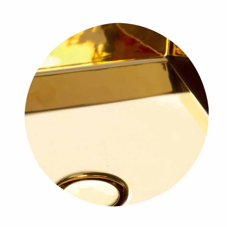 Moderní designový samostatný keramický umyvadlo Gaiola vyrobené v Itálii Viadurini