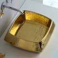 Moderní zlatá keramická umývadlo vyrobená v Itálii Simon