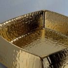 Moderní zlatý keramický umyvadlo vyrobené v Itálii Simon Viadurini