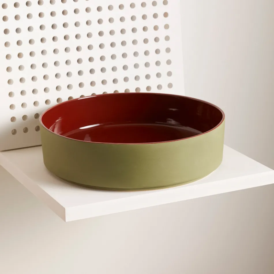 Umyvadlo z porcelánové kameniny různých povrchových úprav Made in Italy - Obálka Viadurini