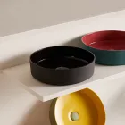 Umyvadlo z porcelánové kameniny různých povrchových úprav Made in Italy - Obálka Viadurini