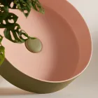 Umyvadlo z porcelánové kameniny různých povrchových úprav Made in Italy - Obálka Viadurini