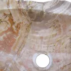 Dřevěné umyvadlo Fossil Counter Goa z jednoho kusu Viadurini