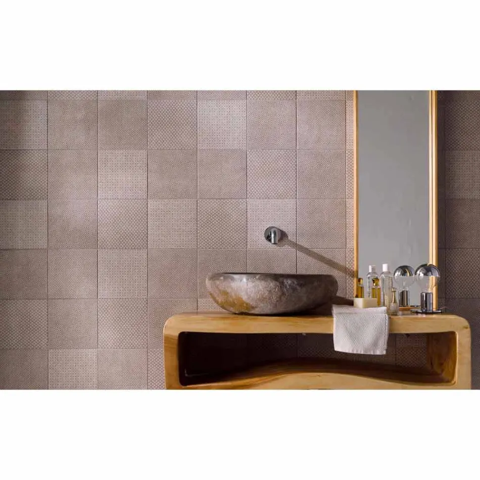 Ručně vyrobené umyvadlo na desku v Pietra di Fiume - Aurea Viadurini