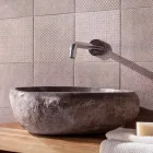 Ručně vyrobené umyvadlo na desku v Pietra di Fiume - Aurea Viadurini