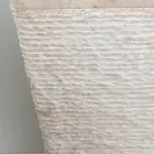 Umyvadlo z přírodního kamene se sloupkem Robin, bílý kus Viadurini