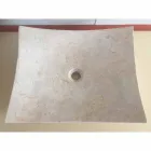 Umyvadlo z přírodního kamene z bílého designu Love, unikátní kus Viadurini