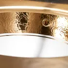 Vestavné umyvadlo z šamotové hlíny s páskem v různých povrchových úpravách Made in Italy - Erioli Viadurini