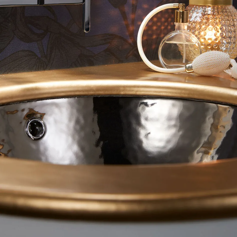 Vestavné umyvadlo v provedení Fire Clay o 3 povrchových úpravách Made in Italy - Erioli Viadurini