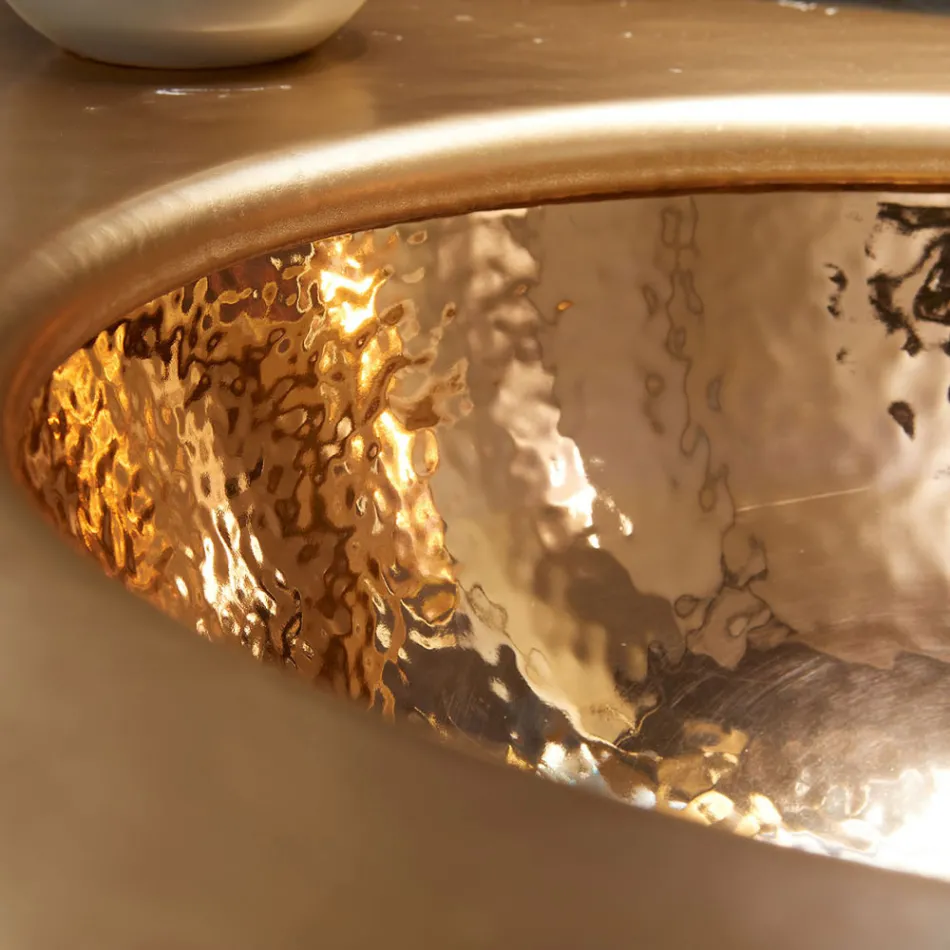 Vestavné umyvadlo v provedení Fire Clay o 3 povrchových úpravách Made in Italy - Erioli Viadurini