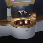 Vestavné umyvadlo v provedení Fire Clay o 3 povrchových úpravách Made in Italy - Erioli Viadurini