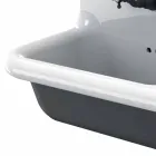 Moderní umyvadlo s dvojitou stěnou nádrže v keramickém provedení Jack Viadurini