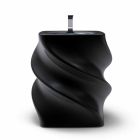 Moderní design volně stojící černé umyvadlo Twist vyrobené v Itálii Viadurini