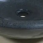 Návrh umyvadla v černém zivém přírodním kameni Viadurini