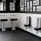 Obdélníkové keramické umyvadlo na desku - Holly Viadurini