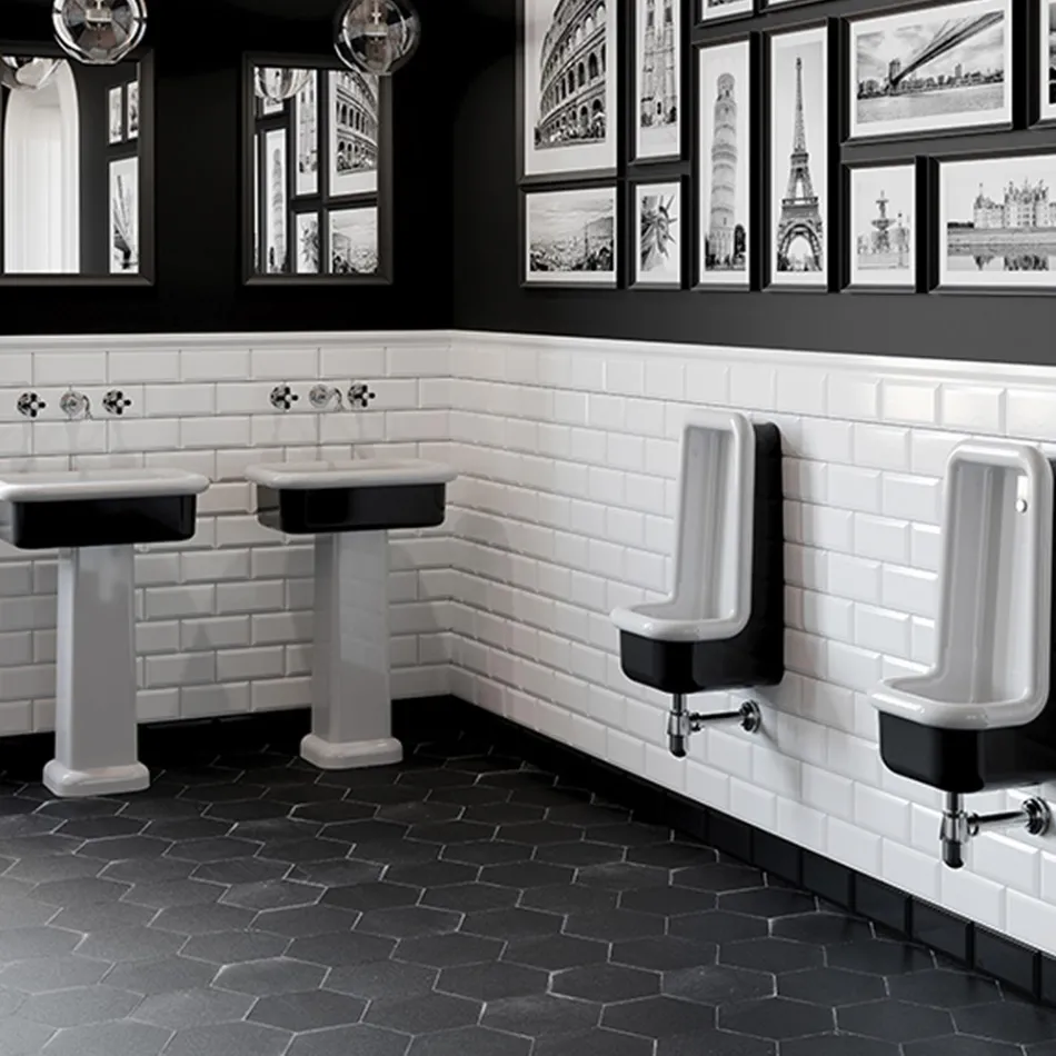 Obdélníkové keramické umyvadlo na desku - Holly Viadurini