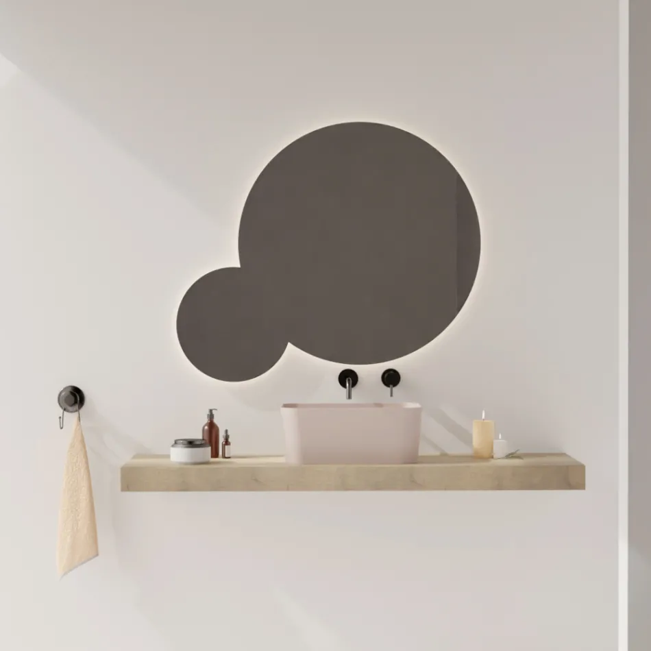 Umyvadlo vyrobené z keramiky Dostupné v různých barvách Made in Italy - Košík Viadurini