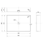 Obdélníkové umyvadlo na desku z nerezové oceli v různých povrchových úpravách – kamélie Viadurini