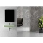 Moderní obdélníkový pult nebo závěsné umyvadlo 60x30 cm v keramice - zákon Viadurini