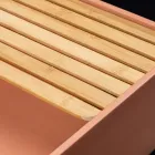 Obdélníkové umyvadlo na desku z Mali Orange Terrazzo - Azalea Viadurini