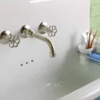 Obdélníkové umyvadlo keramická stěna moderní styl Henry Viadurini