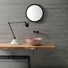 Kulaté umyvadlo na desku v barevné keramice L 40 cm - Chicco Viadurini