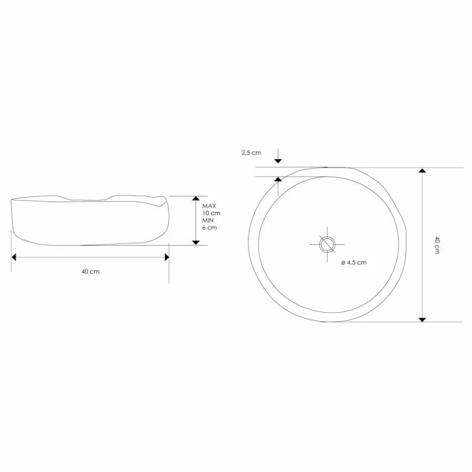 Moderní umyvadlo na desku z přírodního leštěného přírodního teaku - Zino Viadurini
